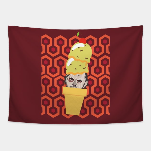 Redrum Raisin Tapestry by GarBear Designs