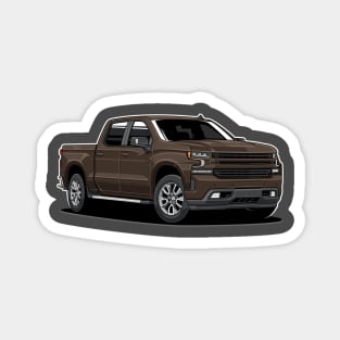 Silverado Truck 1500 (Brown) Magnet