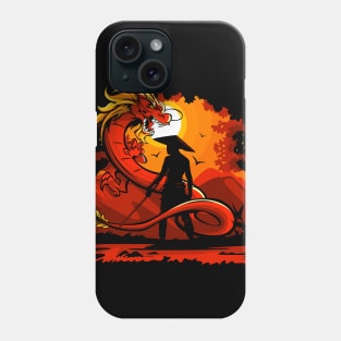 Facing the Dragon Phone Case