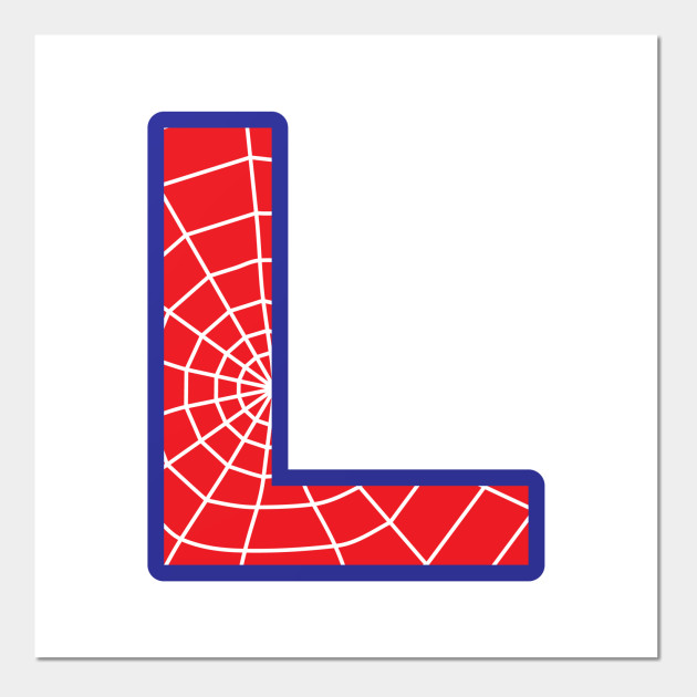 spiderman letter l letter posters and art prints