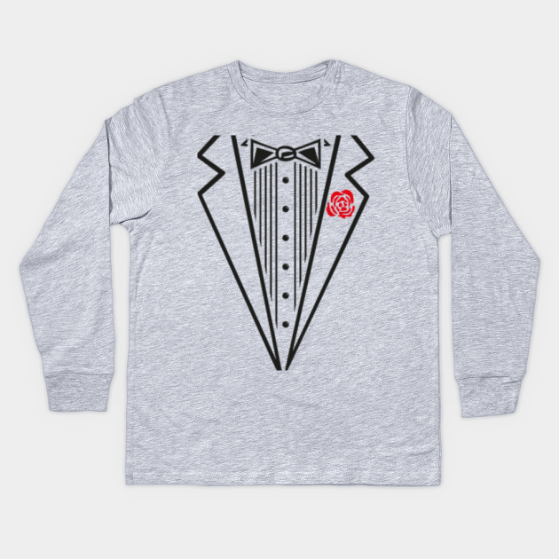 long sleeve tuxedo t shirt