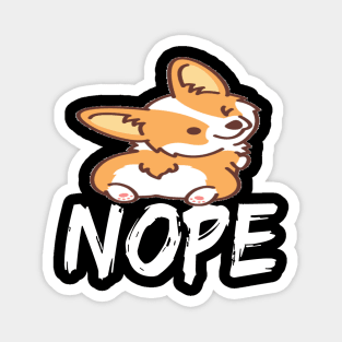 Nope - Corgi (32) Magnet