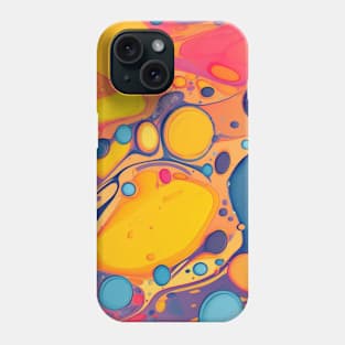 Abstract oil and water mix background Phone Case