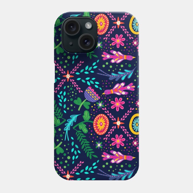 Floral Neon Phone Case by LefTEE Designs