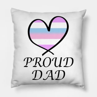 Proud Dad LGBT Gay Pride Month Intersex Flag Pillow