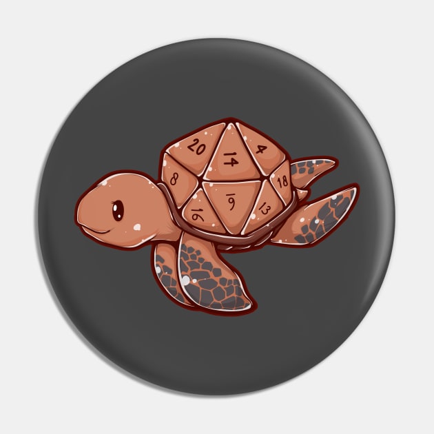 D20 Turtle Pin by MimicGaming