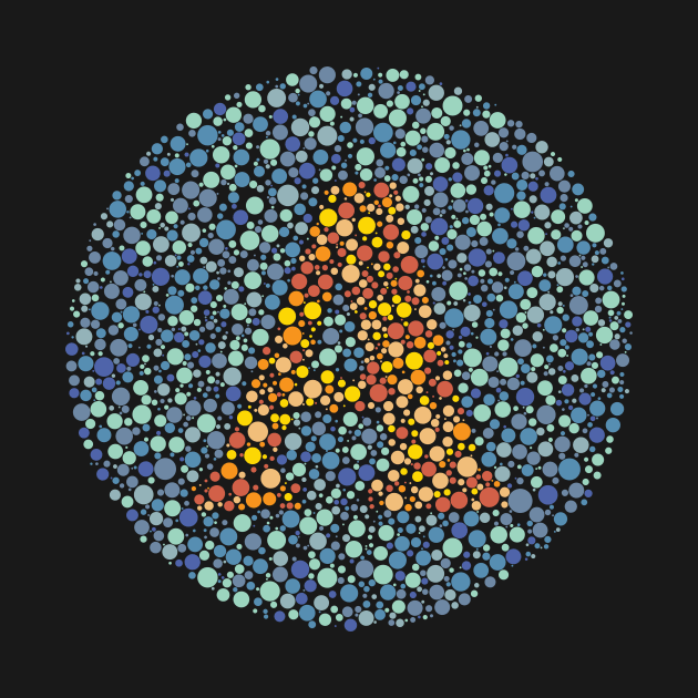 “A” Eye Test Letter Circle by CorneaDesigns