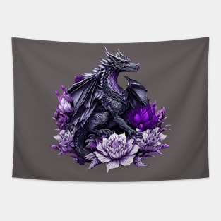 Dark Dragon fantasy Tapestry