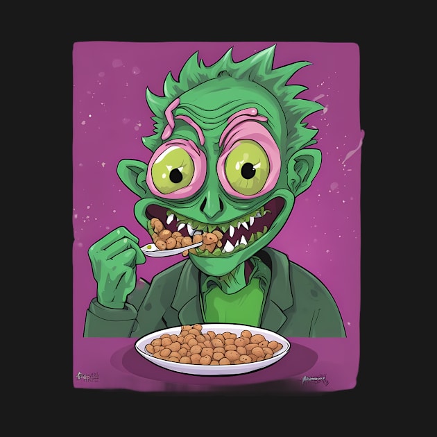 Interdimensional Breakfast Scary Terry Cereal by trubble