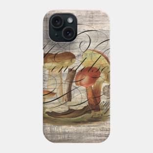 dark academia french botanical woodland fairytale hippie magic mushroom Phone Case