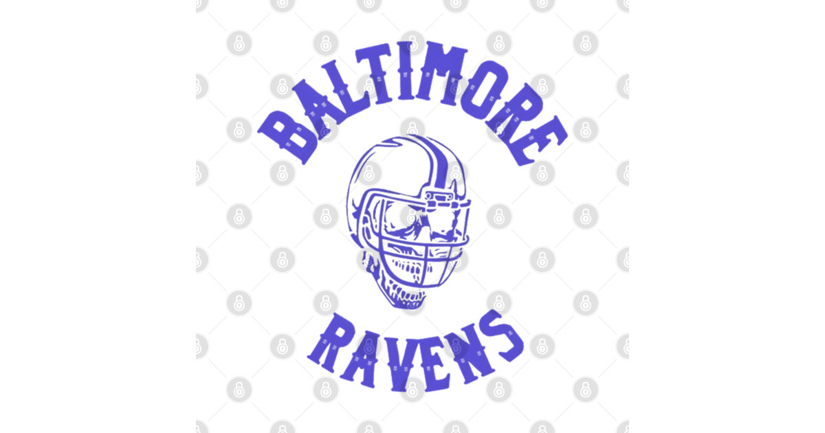 Ravens Skull – Bold Baltimore Football Vintage - Baltimore Ravens - T ...
