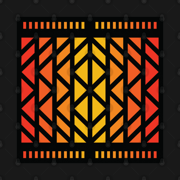 “Dimensional Shield” - V.4 Orange - (Geometric Art) (Dimensions) - Doc Labs by Doc Labs