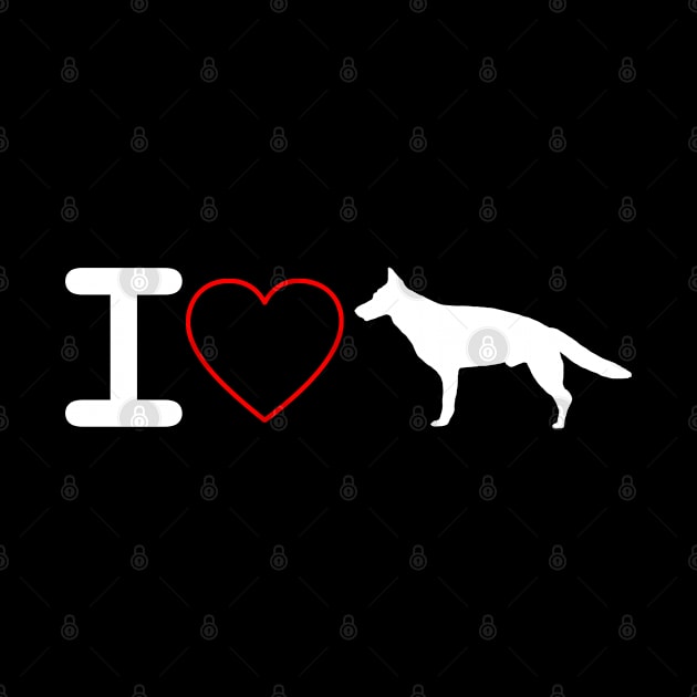 I love I love German Shepherds gift by Littlelimehead