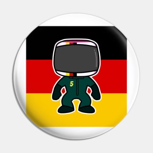 Sebastian Vettel Custom Bobblehead - Flag Edition 2021 Season Pin