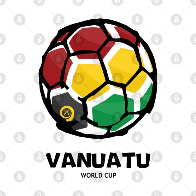 Vanuatu Football Country Flag by KewaleeTee