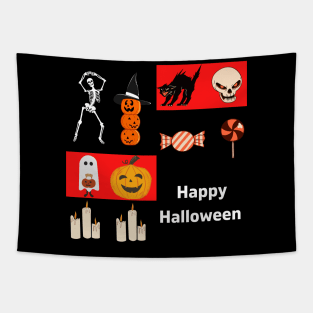 Halloween Ghostly Party Tapestry