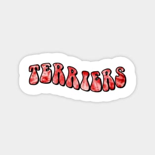 bostn tie dye terriers Magnet