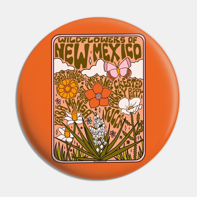 New Mexico Wildflowers Pin by Doodle by Meg