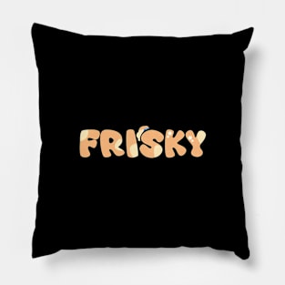 frisky cartoon kids Pillow