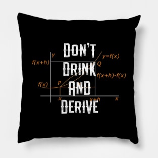 Don't Drink and Derive - Funny Math Major Pillow