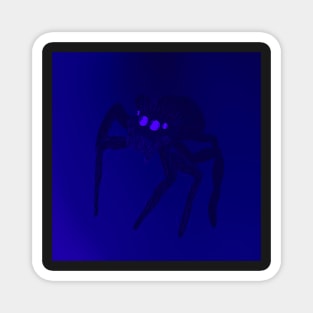 Jumping Spider Drawing V23 (Blue 1) Magnet