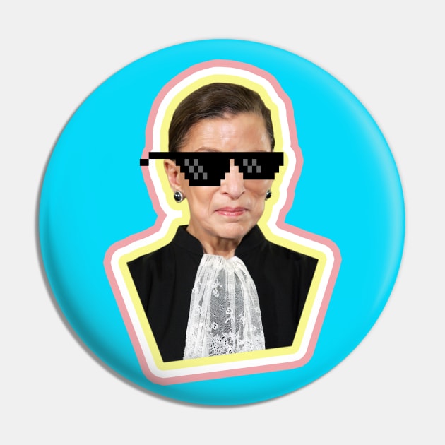 RIP, Heroine for the Ages ~ The Notorious RBG Says “Deal With It” Pin by Xanaduriffic