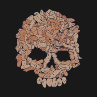 Peanut Allergy - Nut Skull - Death Symbol T-Shirt