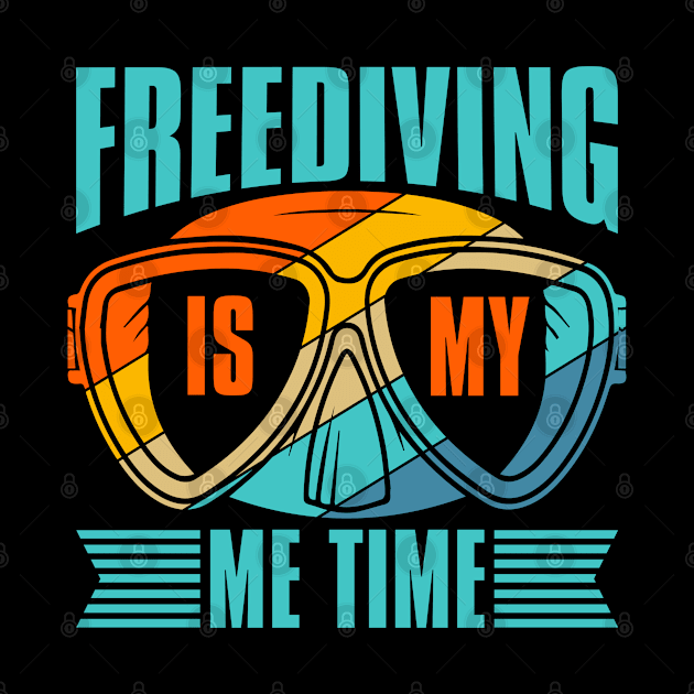 Freedive Freediving Is My Me Time Apnoe Retro by T-Shirt.CONCEPTS