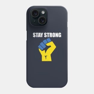 Ukraine Strong Retro Vintage Flag Phone Case