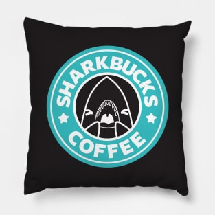 Sharkbucks Logo [Teal] Pillow