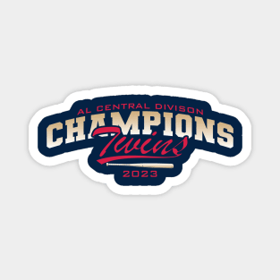 Twins AL CENTRAL Division 2023 Champs Magnet