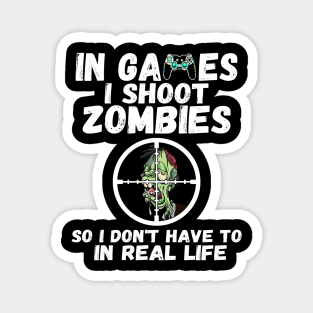 In games I Shoot Zombies Magnet