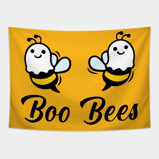 Funny Boo Bees Tapestry by LMW Art