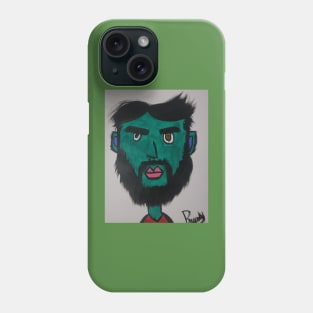 Blue Face Man Phone Case