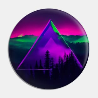 Neon Wilderness: A Surreal Journey into the Unknown Pin