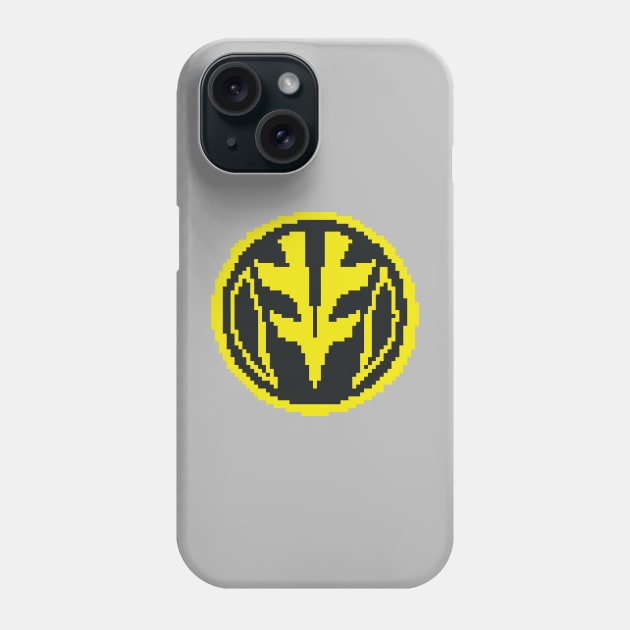 White Ranger 8 bit pixelart Phone Case by Cinestore Merch