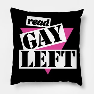 Gay Left Vintage UK Leftist LGBT Retro Pillow