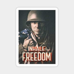 Inhale freedom Magnet