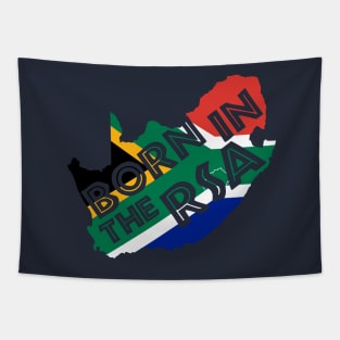 Born In The RSA South Africa Pride Flag Map Tapestry