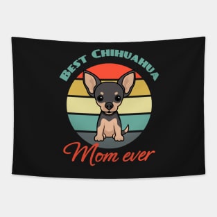 Best Chihuahua mom mama Ever Dog puppy Lover Cute Mothers Day Tapestry