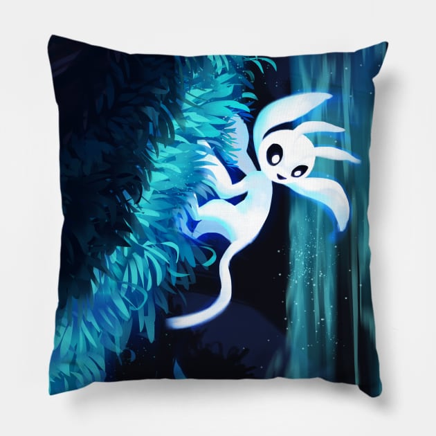 Up the waterfall Pillow by Wind's shop