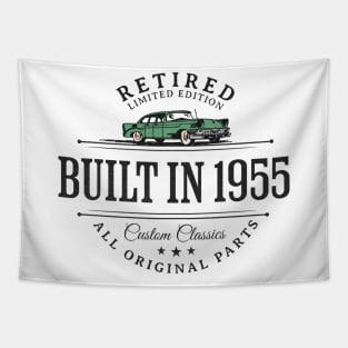 1955 Retired Parts Retirement Birthday Tapestry