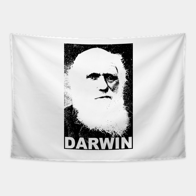 Charles Darwin Tapestry by Bugsponge