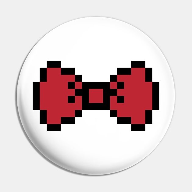 Pixel Bow Tie Pin by MotherBoredom