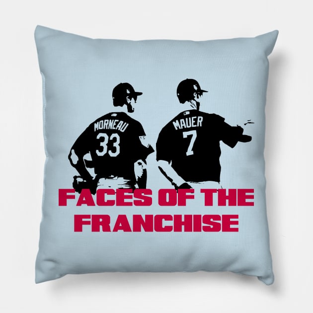 Mauer & Morneau Faces of the Franchise Pillow by Pastime Pros