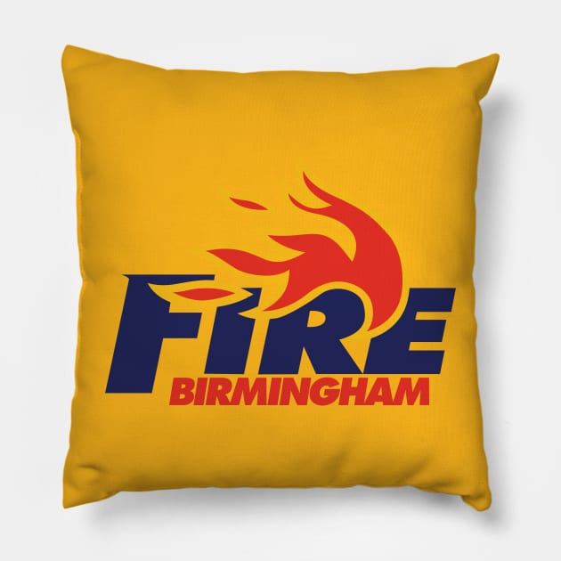 Birmingham Fire Pillow by MindsparkCreative