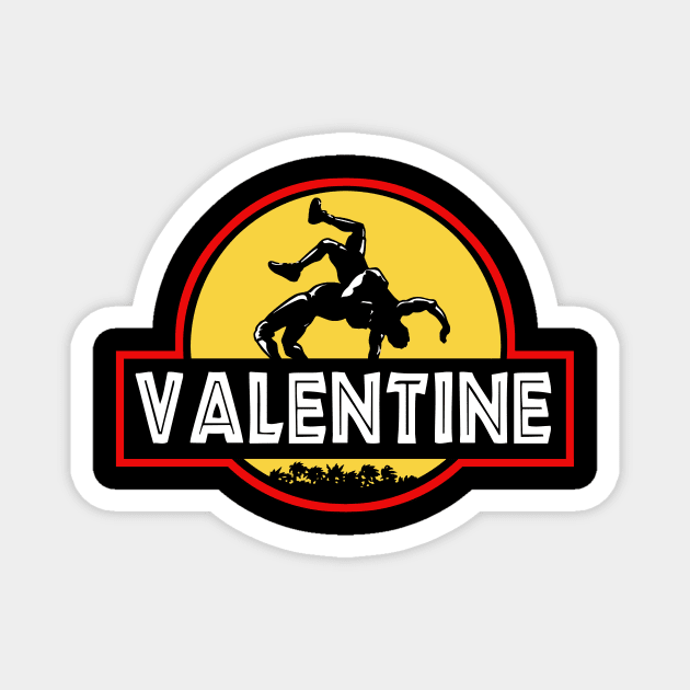 Mitch Valentine Jurassic Park Parody Design Magnet by Mitch Valentine Merch