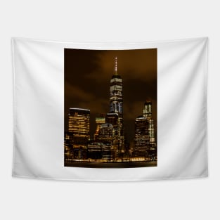 New York City at Night Tapestry