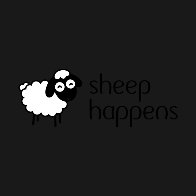 Disover Sheep Happens - Shit Happens - T-Shirt