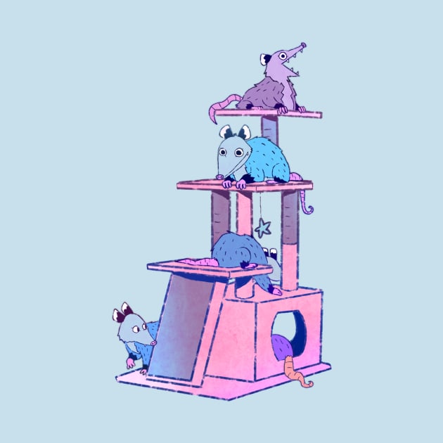 Cat Tower Opossum by Hillopurkki